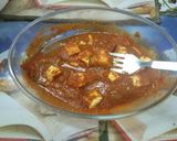 A picture of step 3 of Microwave Paneer Masala.