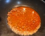 A picture of step 3 of Mapo Tofu my style.