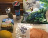 A picture of step 1 of Salmon with broccoli (Losos s brokoličkou).