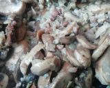 Tejszínes baconos gombás recept fázis 4 fotója
