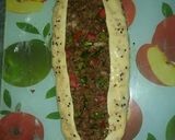 A picture of step 5 of CHEESY TURKISH PIDE😋😍.