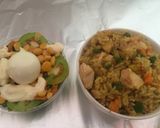 A picture of step 6 of Chicken fried rice.