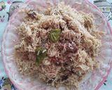 A picture of step 3 of Yakhni pulao.