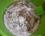 Foto langkah ke 3 dari resep Mochi Cake Coklat Lumer (1 Telur).