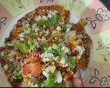 रोटी पिज़्ज़ा (roti pizza recipe in Hindi) रेसिपी चरण 4 फोटो