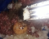 A picture of step 2 of Meatballs #smallchopcontest.