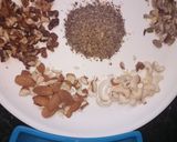 A picture of step 1 of Dry fruit chikki.