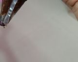 A picture of step 9 of Decedent cake.