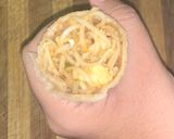 சப்பாத்தி நூடுல்ஸ் கோன் ரெசிபி ஸ்டேப் 3 புகைப்படம்