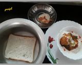 A picture of step 3 of Bread Dahi Vada.