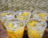 Foto langkah ke 15 dari resep Puding Jeruk Jelly Kelapa.