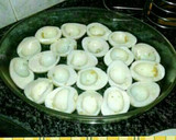 Foto del paso 1 de la receta: Huevos rellenos de carne picada al gratén