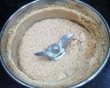 A picture of step 3 of Moong dal and almonds Halwa.