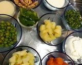 A picture of step 1 of Veg russian salad.