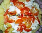 A picture of step 4 of Ardeve(potato salad).