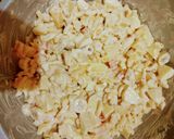 A picture of step 4 of Creamy Macaroni Fruit Chaat.
