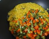 A picture of step 2 of Vegetable Daliya Khichdi for Kids.