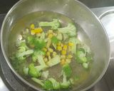 A picture of step 2 of Fussilli Arrabiata with Broccoli and Mushroom.