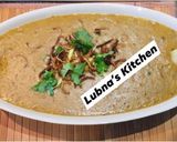A picture of step 5 of Beefhaleem/ daleem.