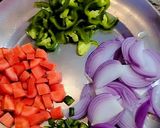 A picture of step 2 of Soya Spinach Pilaf.