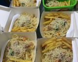 Foto langkah ke 4 dari resep Creamy Spagheti carbonara ala fe’#bandung_recookanidiasarah.