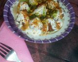 A picture of step 29 of Khatti meethi smoking dahi bhalla.