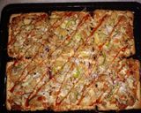 A picture of step 6 of Pizza Bread😋🍕.
