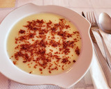 Foto del paso 11 de la receta: Crema con calabacín, patata y zanahoria, con virutas de jamón