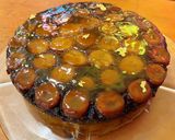 A picture of step 12 of Upside down caramelised banana cake.