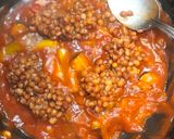 Foto del paso 4 de la receta: Espaguetis con lentejas y rustrido
