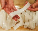 A picture of step 8 of Handmade Flat Rice Noodles (板條, 粿條, 河粉) - Gluten free noodles.