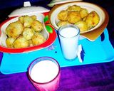 A picture of step 1 of Yummy yam balls.