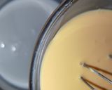 A picture of step 2 of Mango Pudding Delight 3 layered.