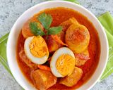 Foto langkah ke 5 dari resep Opor Pedas Tahu Telur.
