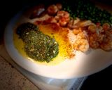 Une image de l'étape 3 de Crevettes, pesto et petits pois.