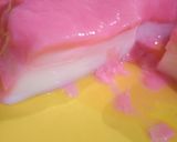 Foto langkah ke 4 dari resep Pudding strawberry+ Kelapa.