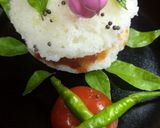 A picture of step 4 of Idli burger.