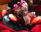 Foto del paso 8 de la receta: Cheesecake triple chocolate saludable con cobertura de frutos rojos