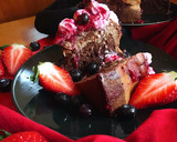 Foto del paso 8 de la receta: Cheesecake triple chocolate saludable con cobertura de frutos rojos