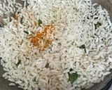 A picture of step 5 of Murmura Bhel or Sukha Bhel.