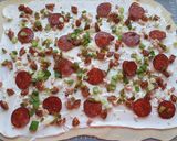 Sonkás-kukoricás és magyaros háromszög recept fázis 7 fotója