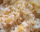 A picture of step 3 of Orange coconut burfi.
