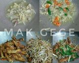 Foto langkah ke 2 dari resep Dadar Telur Cah Tauge.