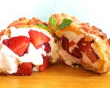 รูปขั้นตอนการทำที่ 6 ของ 🍓Strawberry cookie choux cream🍓