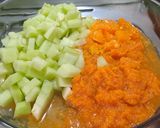 Foto del paso 1 de la receta: Budín esponjoso de calabaza y melón Ali