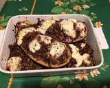 Une image de l'étape 11 de Aubergine farcie chair à saucisse,carottes violettes et burrata.