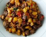 Foto langkah ke 7 dari resep Sambal Goreng Hati Sapi x Kentang.
