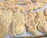 A picture of step 2 of Cracker fried chicken tenders.