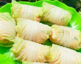 Foto langkah ke 4 dari resep Sawi Gulung Isi Ayam.