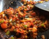 A picture of step 3 of Spinach rice with tomato basil salsa.